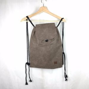 Vegan Faux Leather Backpack